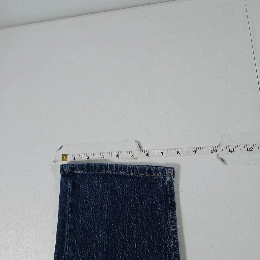 Levis 505 Regular Fit Dark Wash Indigo Straight Leg Jeans Mens 36x30 Stretch